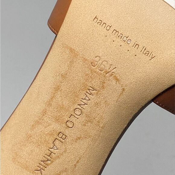 Manolo Blahnik Iacopo Leather Mules size 36.5 - Picture 11 of 11